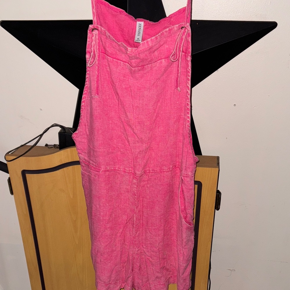 Zenana Outfitters Pink Jumpsuit